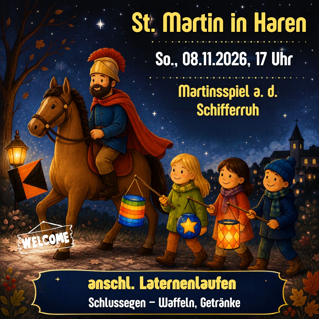 So., 08.11.2026, 17 Uhr St. Martinsspiel an der Schifferruh