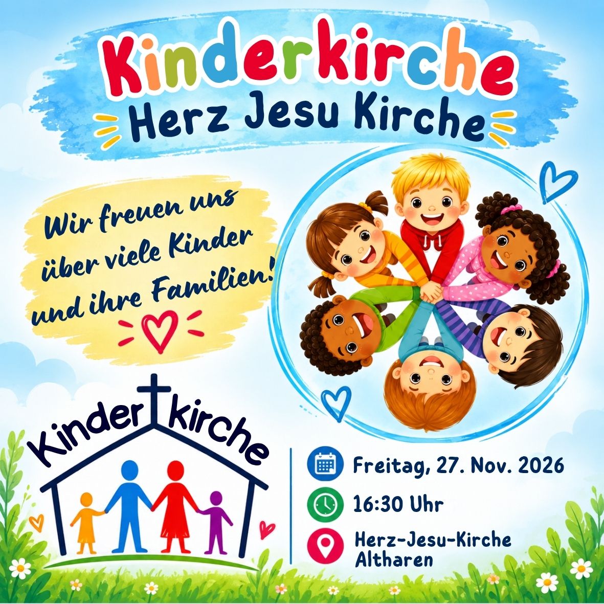 Fr., 27.11.2026, 16:30 Uhr Kinderkirche Herz Jesu Kirche in Altharen