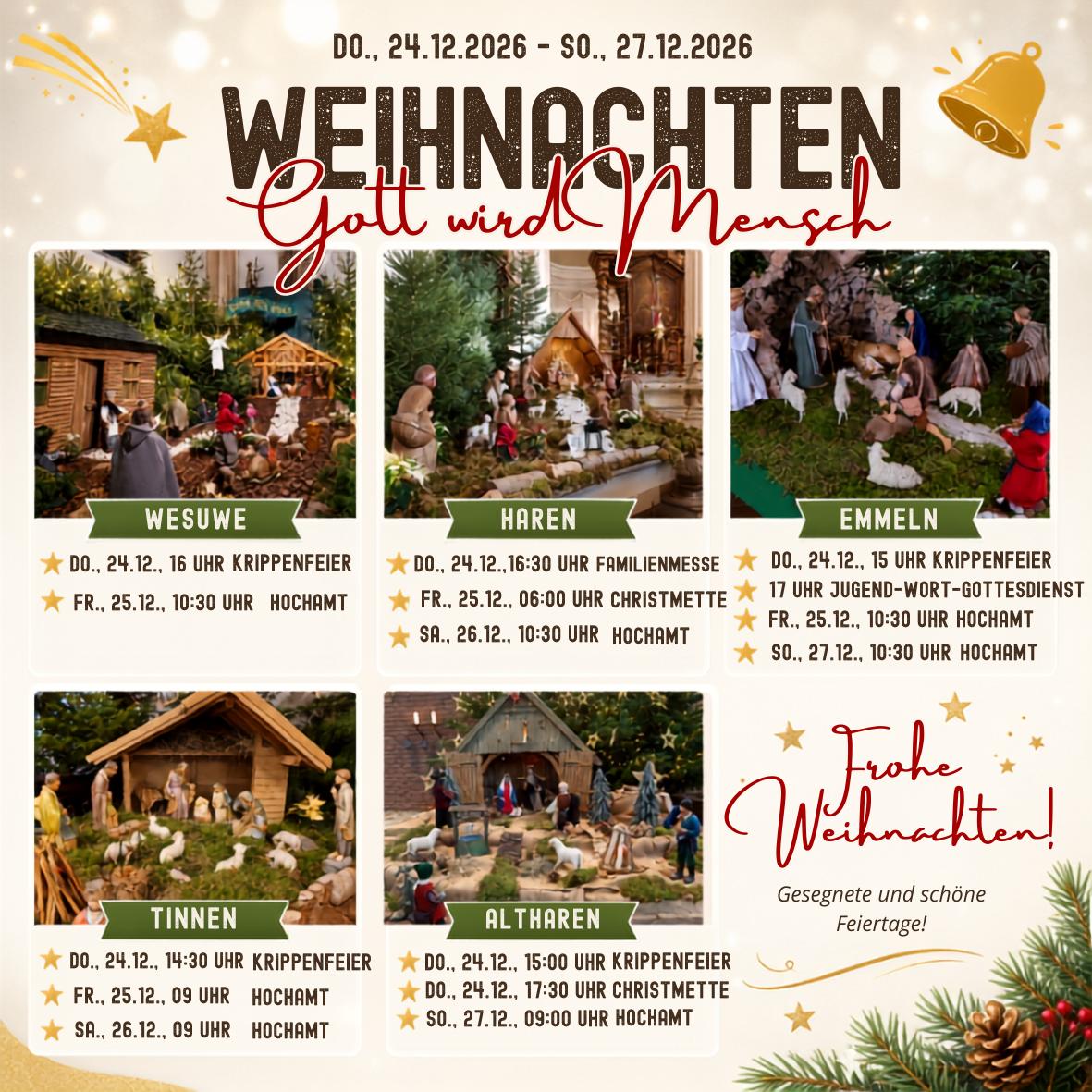 Neue Weihnachtsgottesdienstordnung